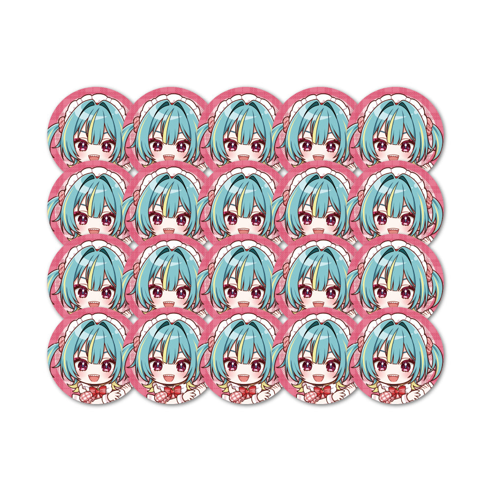 紫電ライム 57mm缶バッジ 20個セット【9月上旬以降順次発送】
