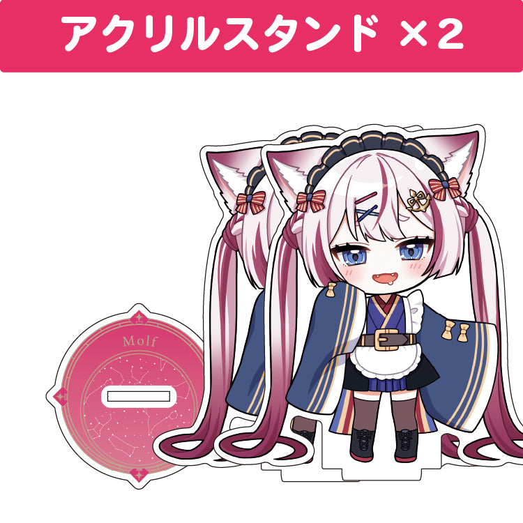 海汐もるふ アクリルスタンド(10cm)2個セット