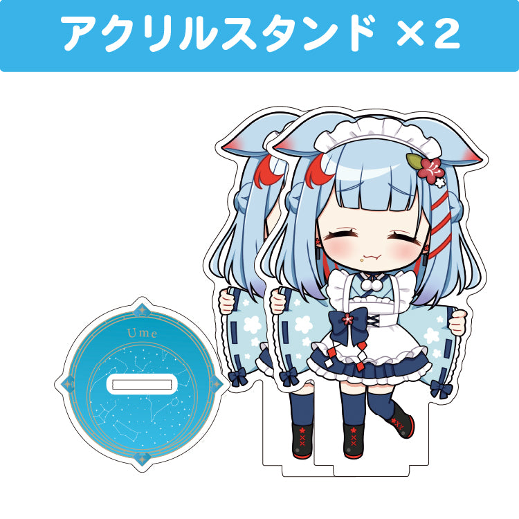 狛犬うめ アクリルスタンド(10cm)2個セット