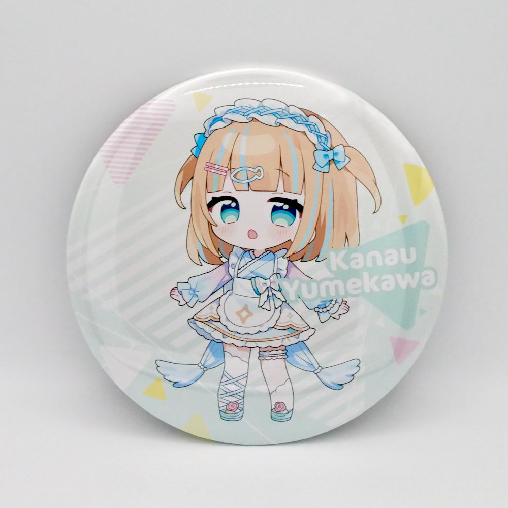 夢川かなう 150mm 丸缶バッジ