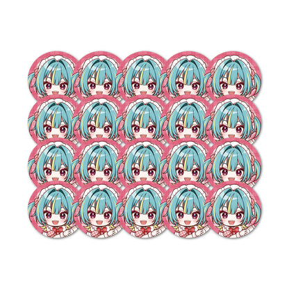 紫電ライム 57mm缶バッジ 20個セット【9月上旬以降順次発送】