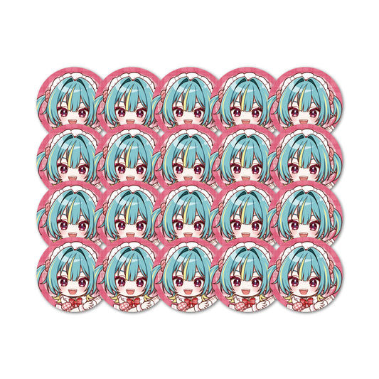 紫電ライム 57mm缶バッジ 20個セット【9月上旬以降順次発送】